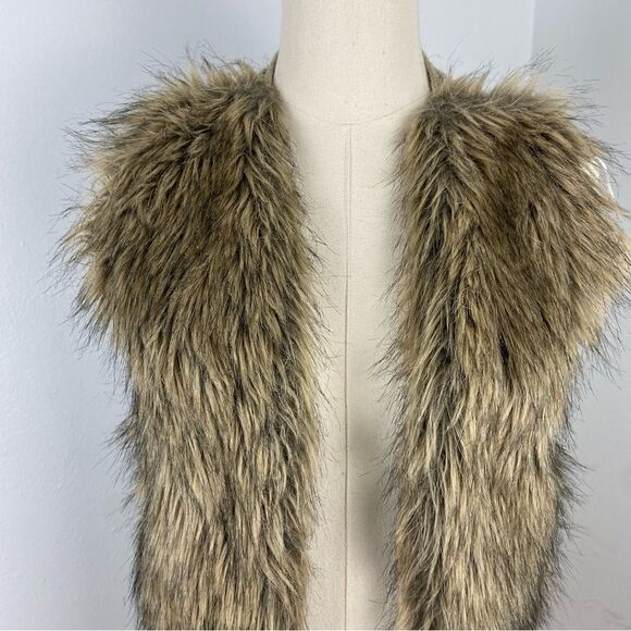 Hippie Rose Women’s Faux Fur/ Ribbed Knit Sweater Vest Cottagecore‎ Boho Small - Picture 9 of 10